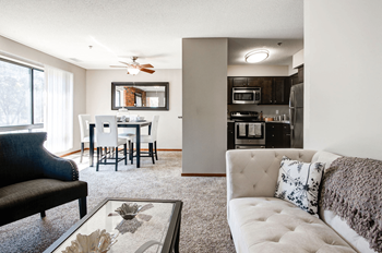 Carpeting in living and bedrooms